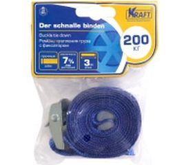 Ремень крепления груза с фиксатором KRAFT 3м 0,2 т KT 800200 
