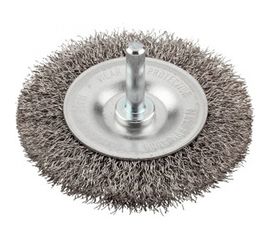 Щетка плоская (100 мм; хвостовик 6 мм; грубая) KWB 6074-30 