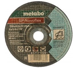 Круг обдирочный по стали 150x6.0x22,23 мм Metabo SP-Novoflex RU 617171000 