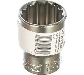 Головка торцевая 12 граней (22 мм; 1/2 Dr) KRAFT KT 700355 