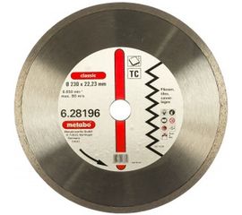 Диск алмазный отрезной по керамике (230х22.2 мм) Metabo 628196000 