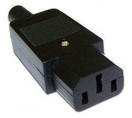 Электрическая кабельная розетка LANMASTER 10A, 250V, разборная, черная LAN-IEC-320-C13 