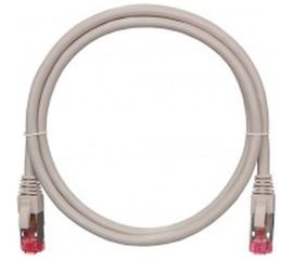 Коммутационный шнур NIKOMAX S/FTP 4 пары, серый, 1м NMC-PC4SA55B-010-C-GY 