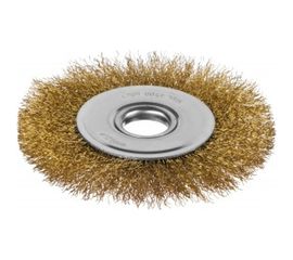 Щетка дисковая для УШМ (латунированная проволока 0,3 мм, 125 мм) MIRAX 35141-125 