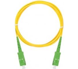 Соединительный волоконно-оптический шнур NIKOMAX желтый, 1м NMF-PC1S2C2-SCA-SCA-001 