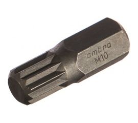 Вставка-бита 10 мм DR SPLINE, M10, 30 мм Ombra 531710 