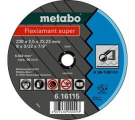 Круг отрезной Flexiamant S (230x22.2 мм, универсальный) Metabo 616115000 