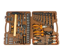Универсальный набор инструмента 1/2"DR и 1/4"DR с 12-гранными головками 1/2"DR, 77 шт OMBRA OMT77S12 