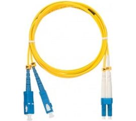 Переходной волоконно-оптический шнур NIKOMAX желтый, 1м NMF-PC2S2C2-SCU-LCU-001 