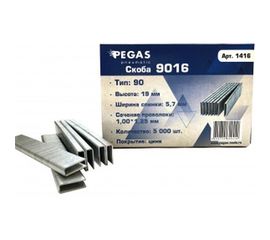 Скоба 9016 (5000 шт; 5.7х16 мм) Pegas PGS-1416 