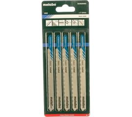 Пилки по стали и цветным металлам T318A (106х1.2 мм. HSS, 5 шт.) Metabo 623629000 