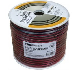 Акустический кабель 2х1.50 кв.мм, красно-черный, 100м PROCONNECT 01-6106-6 