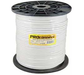 Кабель для видеонаблюдения KBK-B-2 + 2х0.50кв.мм CCA, 96%, 200м, белый PROCONNECT 01-4216 
