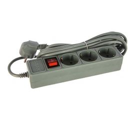 Сетевой фильтр PERFEO POWER+ 5,0м 3 розетки серый 30&nbsp;012&nbsp;500 