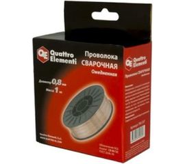 Проволока сварочная омедненная (0.8 мм; 1 кг) QUATTRO ELEMENTI 790-397 