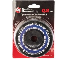 Проволока сварочная нержавеющая (0.45 кг; 0.8 мм) QUATTRO ELEMENTI 770-407 