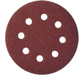 Лист шлифовальный (5 шт; 125 мм; 8 отверстий; Р150) для эксцентриковых шлифмашин REDVERG 6624185 