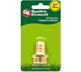 Штуцер для шланга 3/4" х 19 мм QUATTRO ELEMENTI 771-831 