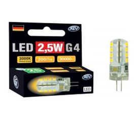 Светодиодная лампа REV JC G4, 2,5W, 3000K, 220V 32437 9 