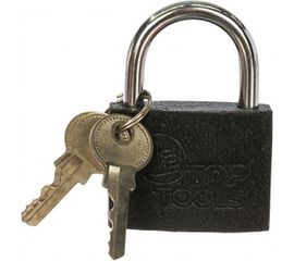 Висячий замок 50 мм, 3 ключа Top Tools 90U302 