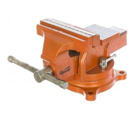 Слесарные поворотные тиски 125 мм с наковальней SPARTA 186255 