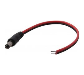 Разъем питания REXANT штекер 2.1х5.5x10мм с проводом 20см, 50шт 14-0313 