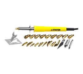 Прибор для выжигания 3в1, с набором насадок 20шт STAYER PROFESSIONAL 45227 
