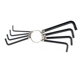 Набор имбусовых ключей TORX 9шт, оксидированные, на кольце SPARTA 112667 