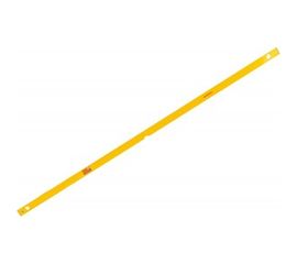 Алюминиевый желтый уровень с линейкой, 3 глазка 2000 мм SANTOOL 050202-200 