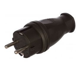 Прямая вилка каучук TDM 2Р+РЕ 16А 250В IP44 SQ0612-0001 