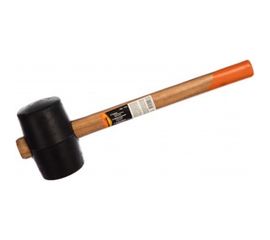 Резиновая киянка SPARTA 680 г черная резина, деревянная рукоятка 111555 