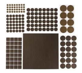 Набор самоклеящихся накладок на мебельные ножки Stayer COMFORT 125 шт, коричневые 40916-H125 