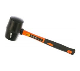 Резиновая киянка SPARTA 450 г, черная резина, фибергласовая рукоятка 11126 