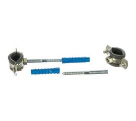 Хомут с резиновым уплотнителем, шурупом и дюбелем Tech-Krep 1/2, 20-23мм, 2шт - пакет 137009 