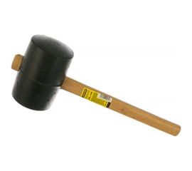 Резиновая черная киянка с деревянной ручкой 1130г STAYER STANDARD 20505-100 