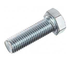 Болт DIN 933 с шестигранной головкой, оцинкованный М16х50, 15шт - коробка Tech-Krep 126535 