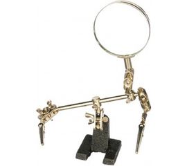 Зажим для пайки с лупой "Третья рука" SPARTA 914605 