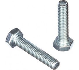 Болт DIN 933 с шестигранной головкой, оцинкованный М6х30, 60шт - коробка Tech-Krep 105203 