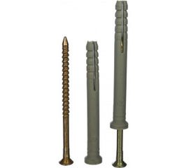 Дюбель-гвоздь 6х60 потайная манжета, полипропилен 100шт - ведро Tech-Krep 101468 