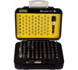 Набор вставок отверточных Expert с магнитным держателем (1/4", 61 предмет) Stanley 1-13-902 