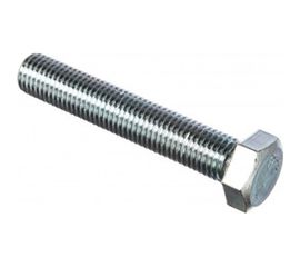 Болт DIN 933 с шестигранной головкой, оцинкованный М16х90, 10шт - коробка Tech-Krep 126538 
