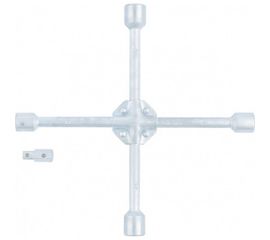 Баллонный усиленный ключ-крест 17х19х21х22х1/2 с переходником на 1/2 STELS 14249 