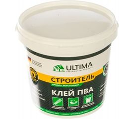 Клей ПВА ULTIMA СТРОИТЕЛЬ ведро 0,9кг ULTSTR09 