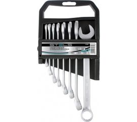 Набор комбинированных ключей 6-22 мм, 12шт, CrV, матовый хром STELS 15429 