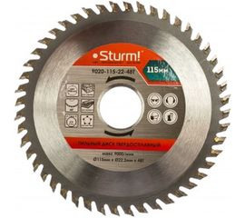 Диск пильный (115x22 мм; 48T) для циркулярных пил Sturm 9020-115x22x48T 