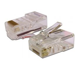Коннектор RJ-45 TWT 8P8C UTP категория 5e, универсальный, 100 шт. в упаковке PL45-8P8C 