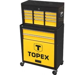 Тележка для инструмента, 2 выдвижные ящика, полка TOPEX 79R500 