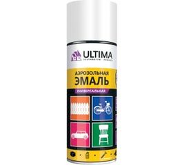Аэрозольная краска ULTIMA RAL 9003 белый матовый, универсальная 520 мл ULT003 