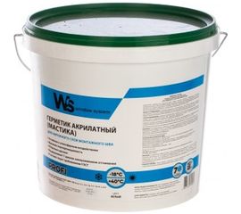 Акриловый герметик WINDOW SYSTEM белый, ведро 7кг WSout007 