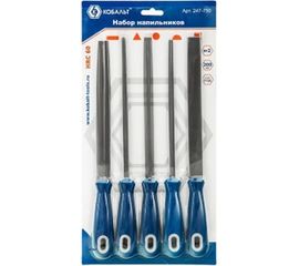 Набор напильников КОБАЛЬТ № 2, 200 мм, 5 шт. 247-750 